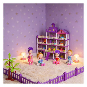 Set de Muebles Decorativos para Casa de Muñecas con Sofá y Mesa, Regalo Creativo para Niños y Niñas, Sala Familiar, Plástico PVC - Product Image 6