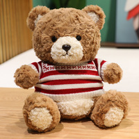 Peluche Ours en Peluche Adorable en Coton Doux, Motif Animal, Rembourrage PP, Doublure en Maille, Personnalisable, Accessoire Cadeau en Gros pour Enfants
