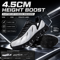 Sneakers con Cuscino d'Aria Personalizzate per Aumentare l'Altezza di 4,5 CM, Scarpe Casual Chunky OEM ODM per Uomo