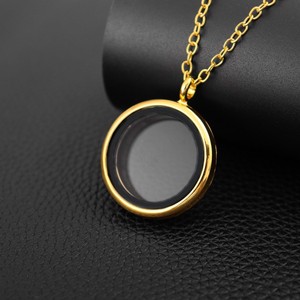 Neuankömmling Runde Glas Foto rahmen Halskette Zierliche Edelstahl kette zu öffnen Diy Anhänger Halskette Geschenke für Frauen Schmuck - Product Image 4