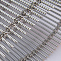 Panneau en treillis métallique flexible en acier inoxydable, filet décoratif durable pour façade, plafond, cloison et design commercial