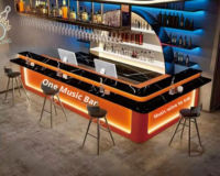Comptoir de bar de salle de billard de style industriel Comptoir de réception de bar de l'hôtel Café Internet Comptoir de caissier Bureau de réception de club de remise en forme