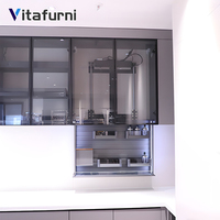 Vitafurni Sistema de Elevação Inteligente Moderno para Armazenamento, Cesto Deslizante Elétrico de Alumínio para Armário de Cozinha, Prateleira, Ferragens para Móveis