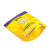 Sachet refermable mat personnalisé avec fermeture éclair pour aliments lyophilisés, friandises pour animaux de compagnie (chien, chat)