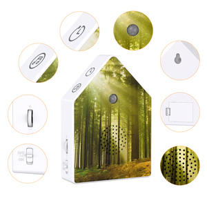 Yun nhà máy nóng bán ABS + gỗ vuông rừng birdsong âm nhạc Hộp Tùy Chỉnh âm nhạc 120S âm thanh thời gian pin hoạt động hiện đại - Product Image 2