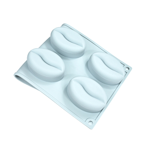 Molde de silicona de 6 cavidades de 8 cm para helados, granizados, postres, chocolate y repostería, con forma de grano de café, antiadherente y de grado alimenticio. - Product Image 5