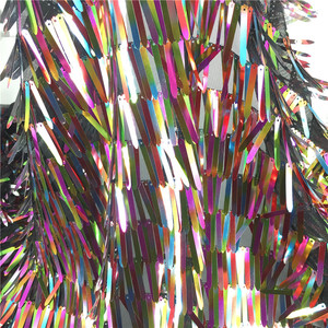 Gonna di design di fascia alta con ricamo abito 40mm con nappine a forma di spada lunga in tessuto con paillettes - Product Image 4