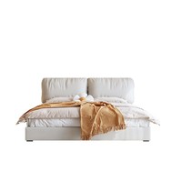 Lits rembourrés réglables avec rangement Caractéristiques Luxe Moderne en cuir Double King Size Ensemble de meubles de chambre à coucher d'hôtel
