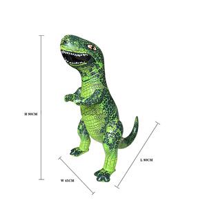 Juguete de dinosaurio inflable de PVC verde 90x80x45cm para niños de 2 a 4 años - Product Image 5