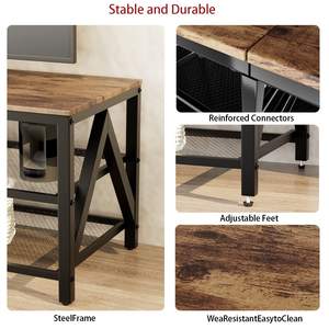 Supporto <span class=keywords><strong>TV</strong></span> per <span class=keywords><strong>TV</strong></span> fino a 65 <span class=keywords><strong>pollici</strong></span>, <span class=keywords><strong>TV</strong></span> Cabinet con scaffali a 3 livelli, centro di intrattenimento <span class=keywords><strong>TV</strong></span> Console da tavolo per soggiorno - Product Image 4