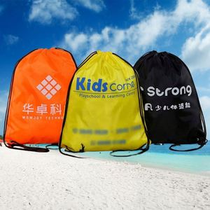 Promotional Eco Friendly Waterproof Simple Large Capacity Unisex Sports Gym Polyester String <b>Backpack</b> with Drawstring Closure - Product Image 3