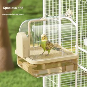 Perchoir de douche électrique automatique pour oiseaux grand système de pompe sûr Cage de bain d'oiseaux pour perroquets calopsittes perruches baignoire - Product Image 3