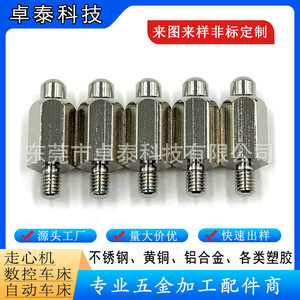 สตั๊ดโลหะกลึง CNC เกลียวหกเหลี่ยม ปลายข้างขวา ปรับแต่งได้ สำหรับอุปกรณ์ฝึกสุนัข - Product Image 5