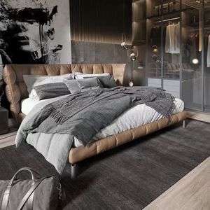 GEDO Custom Modern Queen King Full-Size <span class=keywords><strong>letto</strong></span> imbottito <span class=keywords><strong>in</strong></span> <span class=keywords><strong>legno</strong></span> con cassetti portaoggetti e testiera nella fondina - Product Image 5