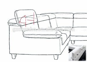 Bisagras Ajustables para Reposacabezas de Sofá, Herrajes para Muebles de Sala de Estar - Product Image 6