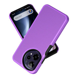 <span class=keywords><strong>Cover</strong></span> protettiva per cellulare antiurto a doppio strato per icona di Cricket Pro paraurti testurizzato e antiscivolo robusto custodia a Flip Back - Product Image 6