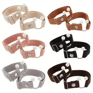 Sangles de maintien pour talons hauts pour femmes, 1 paire, élastiques, sans nœud, détachables, pour escarpins à talons hauts lâches - Product Image 6