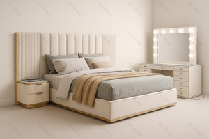 Modern Style Solid Wood 4-Piece Twin Bedroom Set White Finish Storage <b>Bed</b> Dresser Mirror Nightstand Bedroom Furniture - Product Image 6