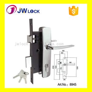 Mortasa leva maniglia della <span class=keywords><strong>porta</strong></span> sulla piastra di alta qualità per uso domestico francese a prezzi accessibili 8945 in alluminio bullone serratura per serrature in legno - Product Image 5