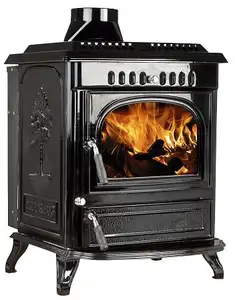 Burn Energy Cast Iron Wood Stove With Side Doors