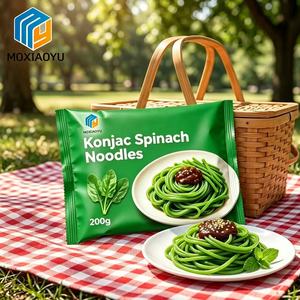 Moxiaoyu Pâtes Shirataki végétaliennes pour maigrir, nourriture rapide, pâtes de konjac aux épinards, aliments <span class=keywords><strong>minceur</strong></span> - Product Image 1