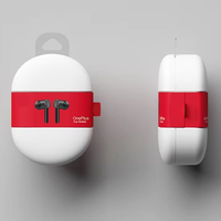 Boîte moulée en pâte de cellulose haut de gamme anti-statique personnalisée pour écouteurs Bluetooth TWS dans l'électronique, 100 % recyclée et biodégradable