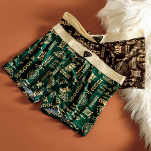 Bán buôn Mid-rise người đàn ông quần lót thoải mái Breathable tóm tắt dệt kim & Boxers in đầy đủ thiết kế - Product Image 4