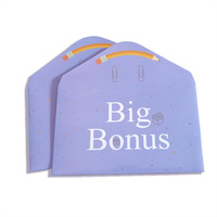 Emballage personnalisé, enveloppe de bonus pour envoi de papier et de cartes de monnaie, reliure cadeau pour budget avec enveloppe d'emballage pour espèces
