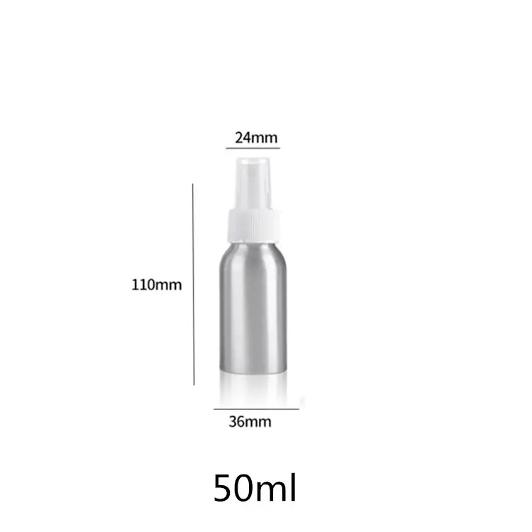 Geri dönüşümlü havasız alüminyum şişe 50ml 100ml corona alüminyum sipper losyon şişesi alüminyum folyo kapak vidalı kapak süt şişesi için