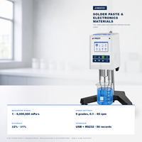 Viscosimètre à pâte épaisse Jingfei NDJ-9S 1-6000,000 MPa.s, neuf niveaux de vitesse, USB RS232, mesure de température pour tests en laboratoire, précision 2%
