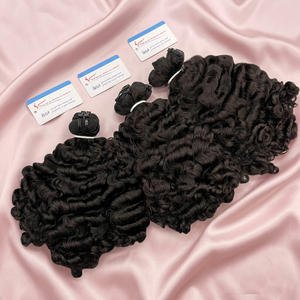 Extensiones de Cabello Rizado Natural de Alta Calidad de Camboya, Paquetes de 16-20 Pulgadas, 100% Cabello Indio Natural Rizado, Trama Completa, Sin Caída - Product Image 3