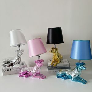 <span class=keywords><strong>Lampe</strong></span> de table en résine personnalisée, design nordique, artistique, créative, peinte à la main, chien <span class=keywords><strong>berger</strong></span>, pour chambre à coucher, restaurant, boutique - Product Image 2