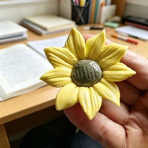 Ramo <span class=keywords><strong>de</strong></span> Flores <span class=keywords><strong>de</strong></span> Cerámica Hecho a Mano Sunny Smile - Regalo Perfecto para Exámenes <span class=keywords><strong>de</strong></span> Admisión a la Escuela Secundaria/Universidad, Regalo <span class=keywords><strong>de</strong></span> Mayoría <span class=keywords><strong>de</strong></span> Edad - Product Image 4
