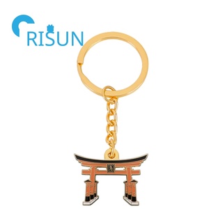 Fábrica Japón Santuario Cultura Llavero Joyería Llavero Personalizado <span class=keywords><strong>Japon</strong></span>és Rojo Shinto Torii Puerta Colgante Encantos Llavero Recuerdo - Product Image 6