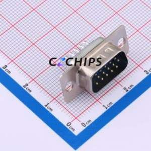 X0415WT7BL1 D-Sub/VGA Connector Connector ( Connector Type: High Density D-Sub )( Gender: Male )( Total Number of PINs: 15P ) - Product Image 1