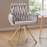 Échantillon Gratuit - Chaise de Salle à Manger en Velours Foshan, Style Nordique, Fauteuil de Restaurant de Luxe, Capitonnée, Moderne et Abordable pour Cuisine