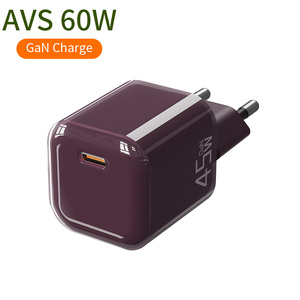 Mini Cube Chargeur Rapide 60W, <span class=keywords><strong>Adaptateur</strong></span> <span class=keywords><strong>Secteur</strong></span> USB-C PD 45W Prise EU avec PD 3.2 et AVS pour <span class=keywords><strong>iPhone</strong></span> 18 <span class=keywords><strong>Pro</strong></span> <span class=keywords><strong>Max</strong></span> - Product Image 1