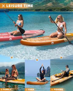 لوح تجديف قائم قابل للنفخ جديد عالي الجودة من الصين مقاس 10'6''*33''*6'' مصنوع بتقنية دروب ستيتش - Product Image 6