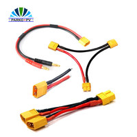Connecteur personnalisé XT30 XT60 XT90, fiche mâle femelle, faisceau de câblage, assemblage femelle, adaptateur de batterie PA, alimentation jaune