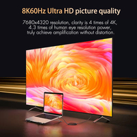Vente en gros USB-C vers HDMI 8K 60Hz câble adaptateur mâle vers mâle 48Gbps 8K USB Type C vers 8K HDMI câble convertisseur pour téléphone mobile mac