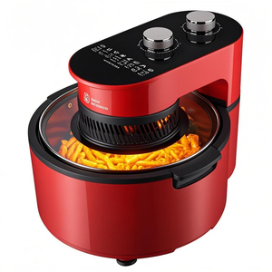 Friteuse à air carrée intelligente 220V grande capacité, four électrique sans huile en plastique, cuisine numérique, utilisation en extérieur, garage, protection contre la surchauffe - Product Image 5