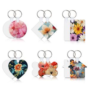 Porte-clés en MDF vierge pour sublimation, personnalisable, promotionnel, transfert thermique, vente en gros - Product Image 2