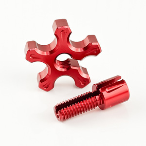 Vis de réglage d'embrayage de moto Qiangye M8 en aluminium anodisé rouge CNC pour General Motors - Product Image 2