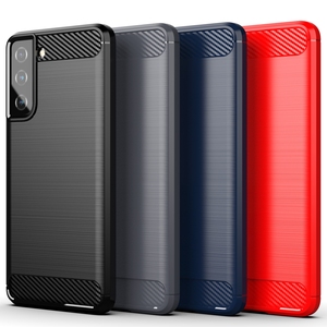 Eleganti Accessori <span class=keywords><strong>per</strong></span> Cellulari, Custodia in Silicone Opaca di Lusso con Effetto Fibra di Carbonio <span class=keywords><strong>per</strong></span> <span class=keywords><strong>Samsung</strong></span> Galaxy S21 S22 S23 S24 S25 S26 - Product Image 2