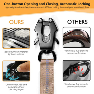 Collar de perro ajustable resistente elástico correa de perro correa de plomo mediano grande táctico collar de perro Correa - Product Image 6