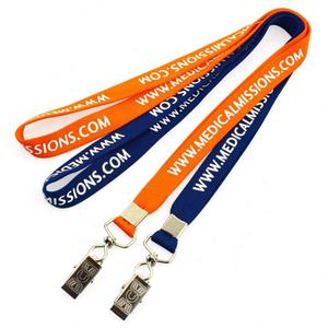 Cordon de sécurité personnalisé en gros impression offset et numérique Tube en polyester avec clip et logo - Product Image 3