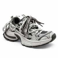Sepatu Pria Terpanas 2026 Gaya Eropa Trendy Sol Tebal Bernapas Ringan Warna-Blok Desain Baru Sepatu Stylish
