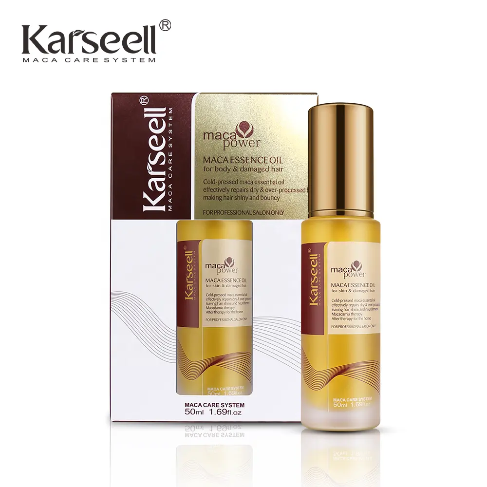 Karseell Usine Prix Bubble Argan Huile Maroc Herbal Argan Huile pour Cheveux Hydratant Cheveux Sérum Argan Huile En Gros