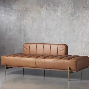 Luxury Indoor Furniture Home Hotel Modern Living Room Sofa Chaise Bench Leather Daybed
