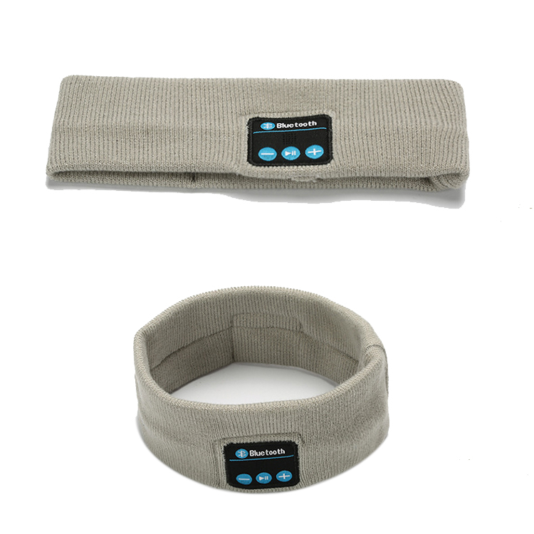 Спортивные Вязаные музыкальные головные уборы с микрофоном, беспроводная BT гарнитура, наушники для сна, йоги, бега, спортзала, спортивные наушники